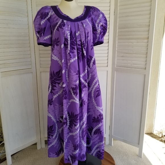 Jane M Honolulu Dresses & Skirts - Jane M Honolulu Hawaiian Dress Mumu Purple Size 12